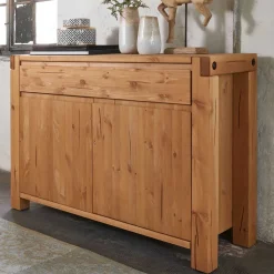 Wohnen Sideboards<122x88x44 Landhaus Holzkommode aus Kiefer - Delamaro