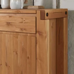 Wohnen Sideboards<122x88x44 Landhaus Holzkommode aus Kiefer - Delamaro