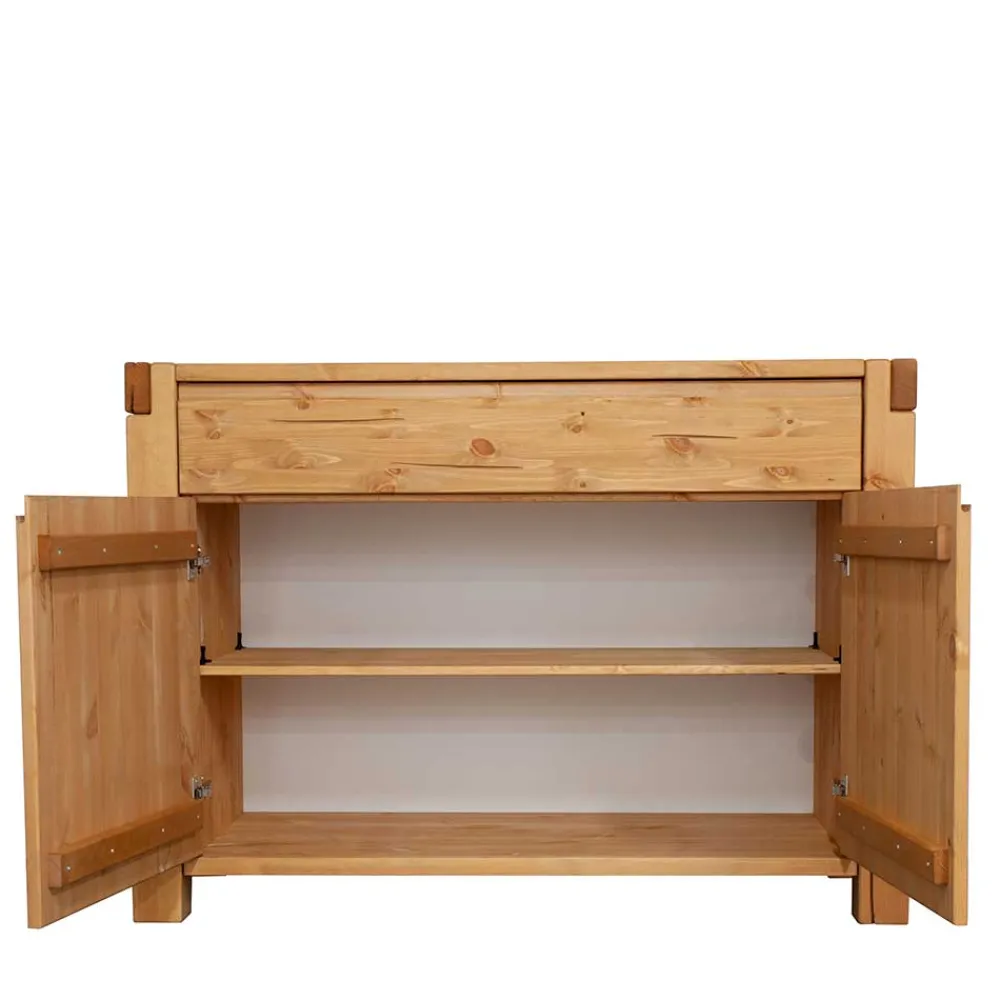 Wohnen Sideboards<122x88x44 Landhaus Holzkommode aus Kiefer - Delamaro