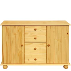 Wohnen Sideboards<119x81x38 Landhaus Kombi Kommode mit Kugelfüßen - Kascanu