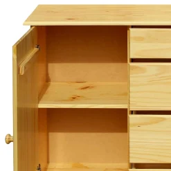 Wohnen Sideboards<119x81x38 Landhaus Kombi Kommode mit Kugelfüßen - Kascanu