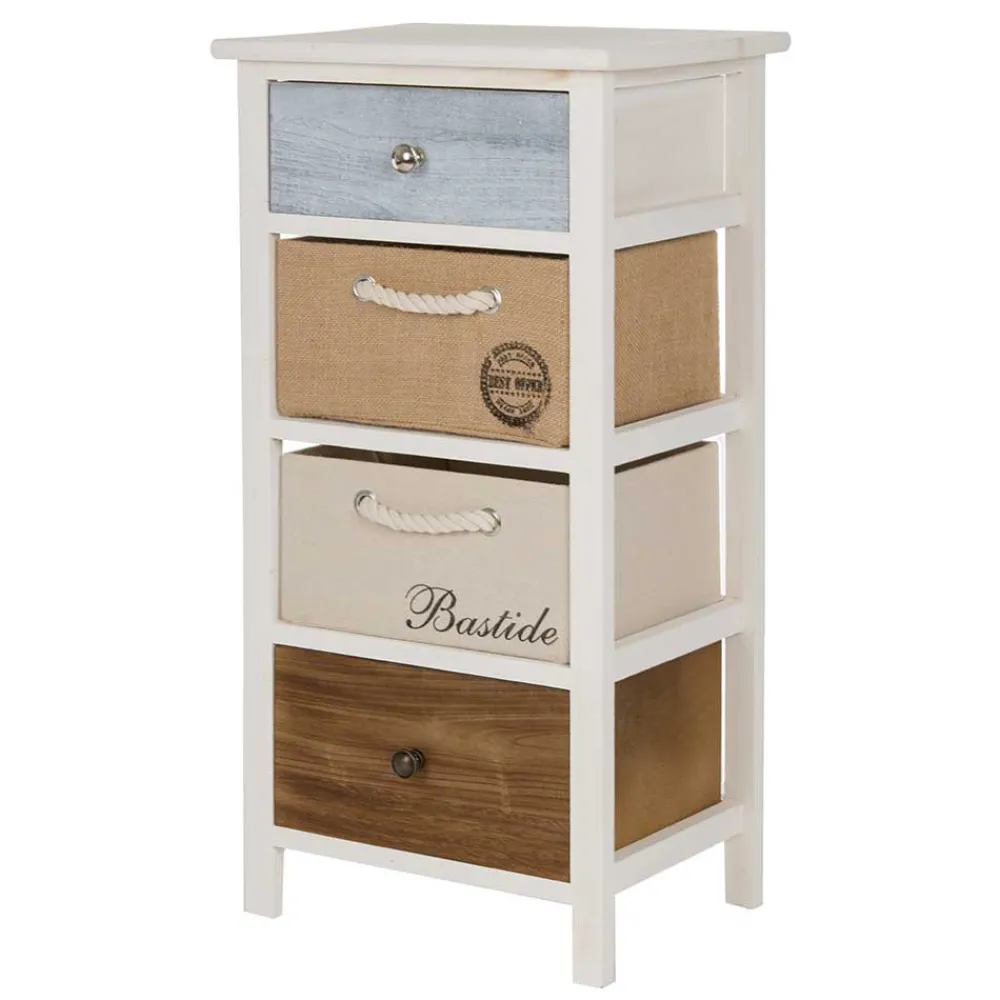 Wohnen Kommoden<38x74x28 Landhaus Kommode mit vier Schubladen - Amare