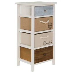 Wohnen Kommoden<38x74x28 Landhaus Kommode mit vier Schubladen - Amare