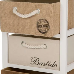 Wohnen Kommoden<38x74x28 Landhaus Kommode mit vier Schubladen - Amare