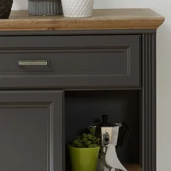 Wohnen Sideboards<171x102x48 Landhaus Sideboard in Grau - Thumbs
