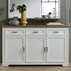 Wohnen Sideboards<166x102x48 Landhaus Sideboard mit Türen - Sinolita