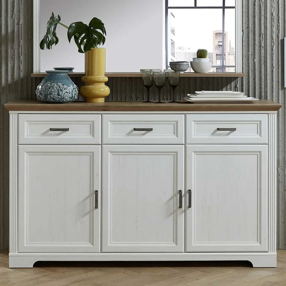 Wohnen Sideboards<166x102x48 Landhaus Sideboard mit Türen - Sinolita