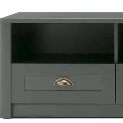 Wohnen Tv & Hifi-Möbel|Lowboards<158x47x43 Landhaus TV Board in Dunkelgrün - Niestov
