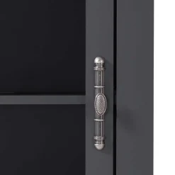 Wohnen Vitrinen<72x146x38 Landhaus Vitrine Highboard 2-türig - Lionel