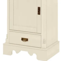 Wohnen Vitrinen<70x203x45 Landhaus Vitrine in Creme - Rospus