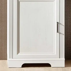 Wohnen Vitrinen<66x204x42 Landhaus Vitrine mit Licht - Sinolita