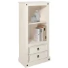 Wohnen Regale|Vitrinen<65x140x38 Landhausregal in Weiß - Henvic