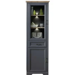 Wohnen Vitrinen<66x204x42 Landhausvitrine beleuchtet LED - Thumbs