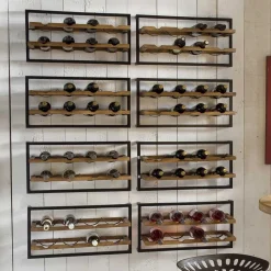 Wohnen Regale<65x25x35 Loft Weinregal für die Wand - Mendoza