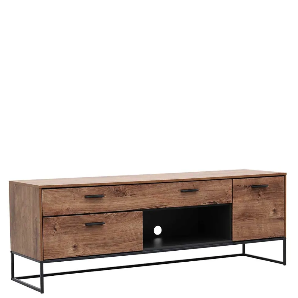 Wohnen Tv & Hifi-Möbel|Lowboards<175x62x48 Lowboard für Fernseher in Holz Optik - Xindus