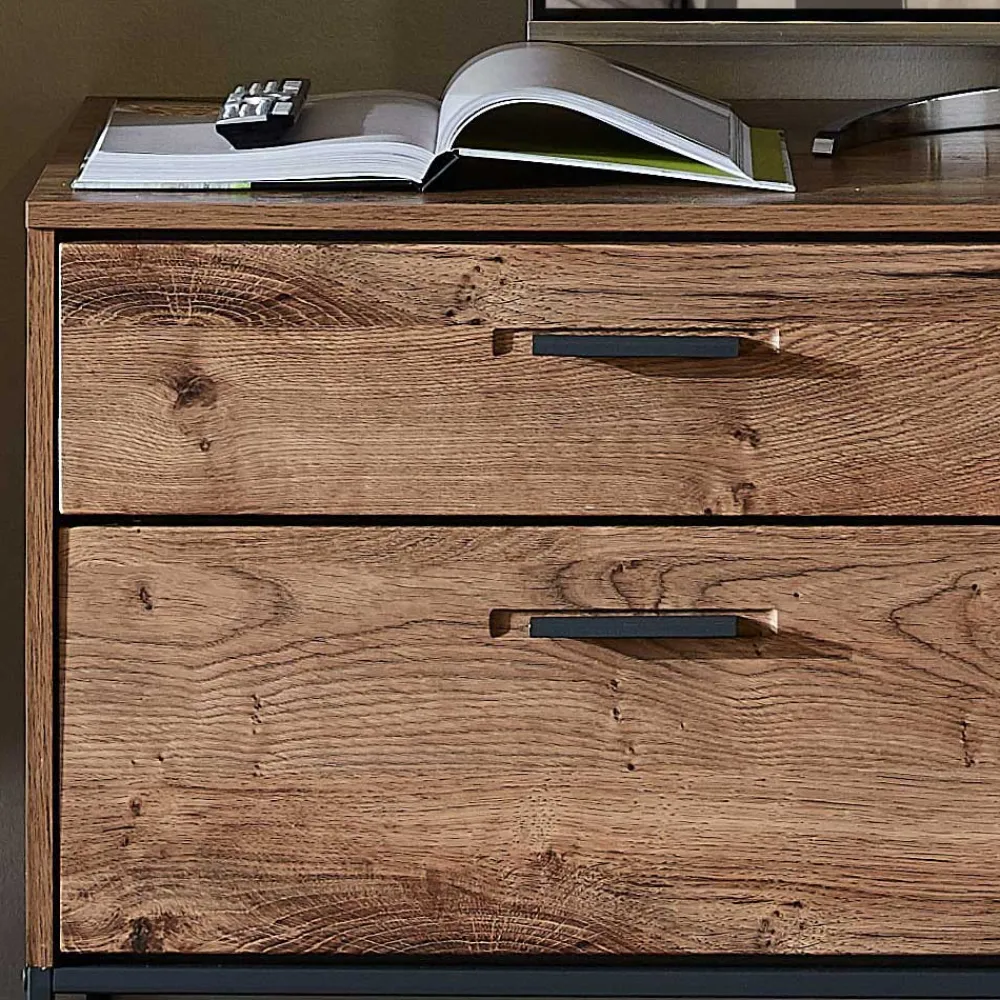 Wohnen Tv & Hifi-Möbel|Lowboards<175x62x48 Lowboard für Fernseher in Holz Optik - Xindus