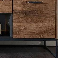 Wohnen Tv & Hifi-Möbel|Lowboards<175x62x48 Lowboard für Fernseher in Holz Optik - Xindus