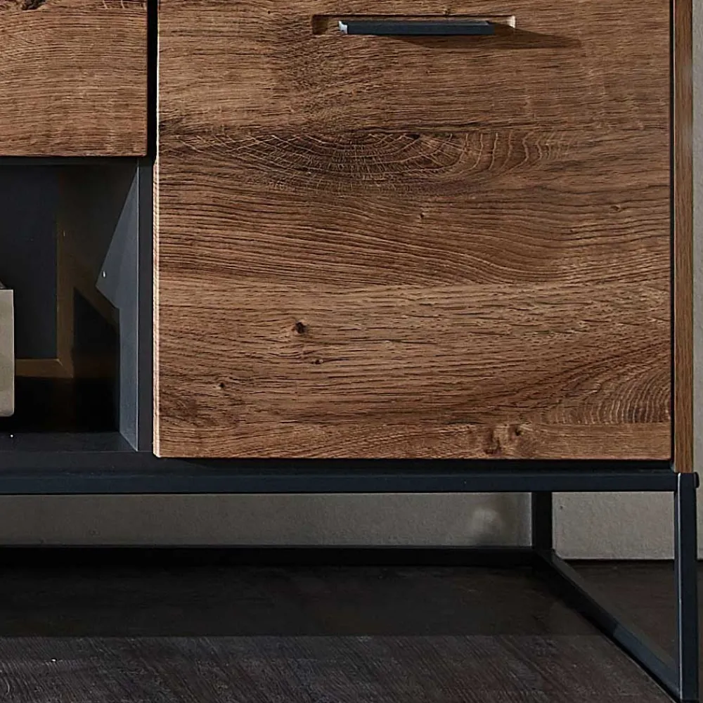 Wohnen Tv & Hifi-Möbel|Lowboards<175x62x48 Lowboard für Fernseher in Holz Optik - Xindus