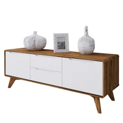 Wohnen Tv & Hifi-Möbel|Lowboards<134x48x40 Lowboard in Wildeiche & Weiß - Diesta