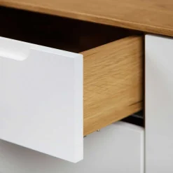 Wohnen Tv & Hifi-Möbel|Lowboards<134x48x40 Lowboard in Wildeiche & Weiß - Diesta