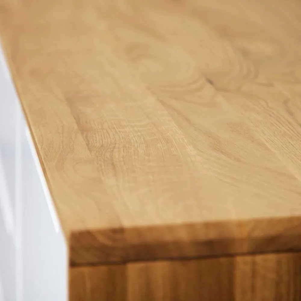 Wohnen Tv & Hifi-Möbel|Lowboards<134x48x40 Lowboard in Wildeiche & Weiß - Diesta