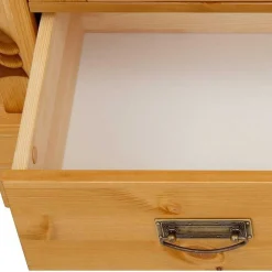 Wohnen Schränke<100x147x45 Massivholz Highboard im Landhaus Stil - Fausanda