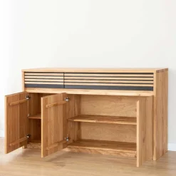 Wohnen Sideboards<150x88x42 Massivholz Sideboard aus Eiche - Agusto
