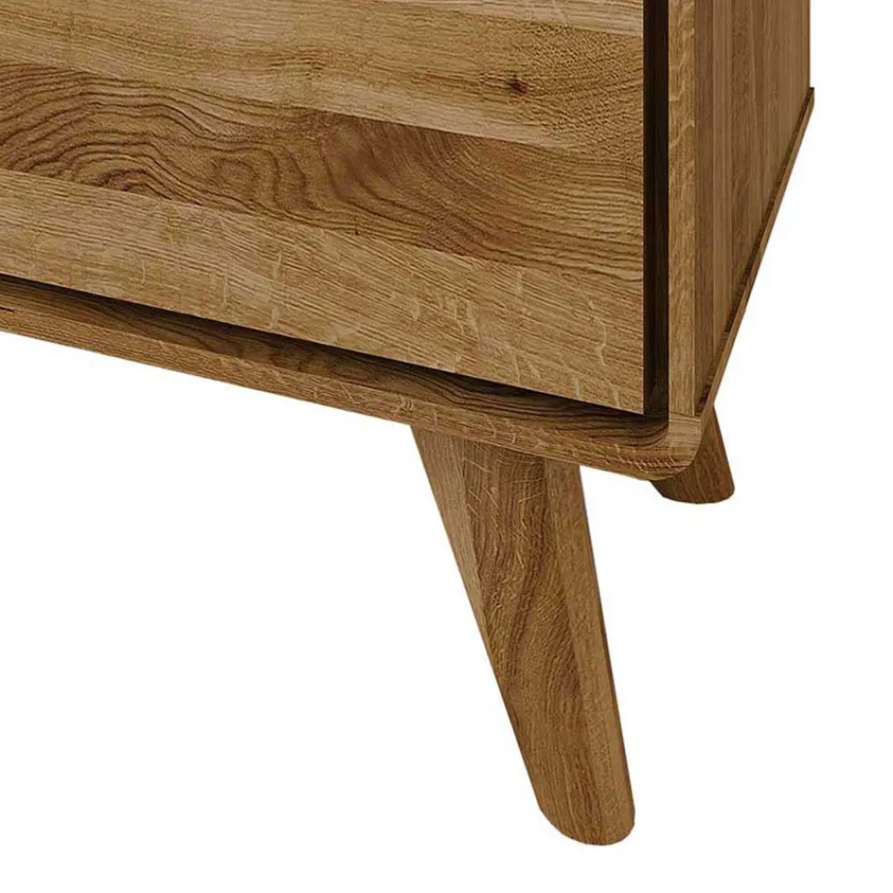Wohnen Tv & Hifi-Möbel|Lowboards<220x48x40 Massivholz TV Board in Natur geölt - Eavy