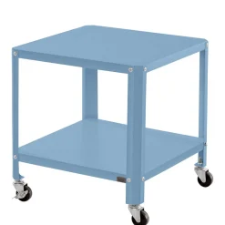 Wohnen Tische<46x48x46 Metall Beistelltisch in Petrol Blau - Fotios