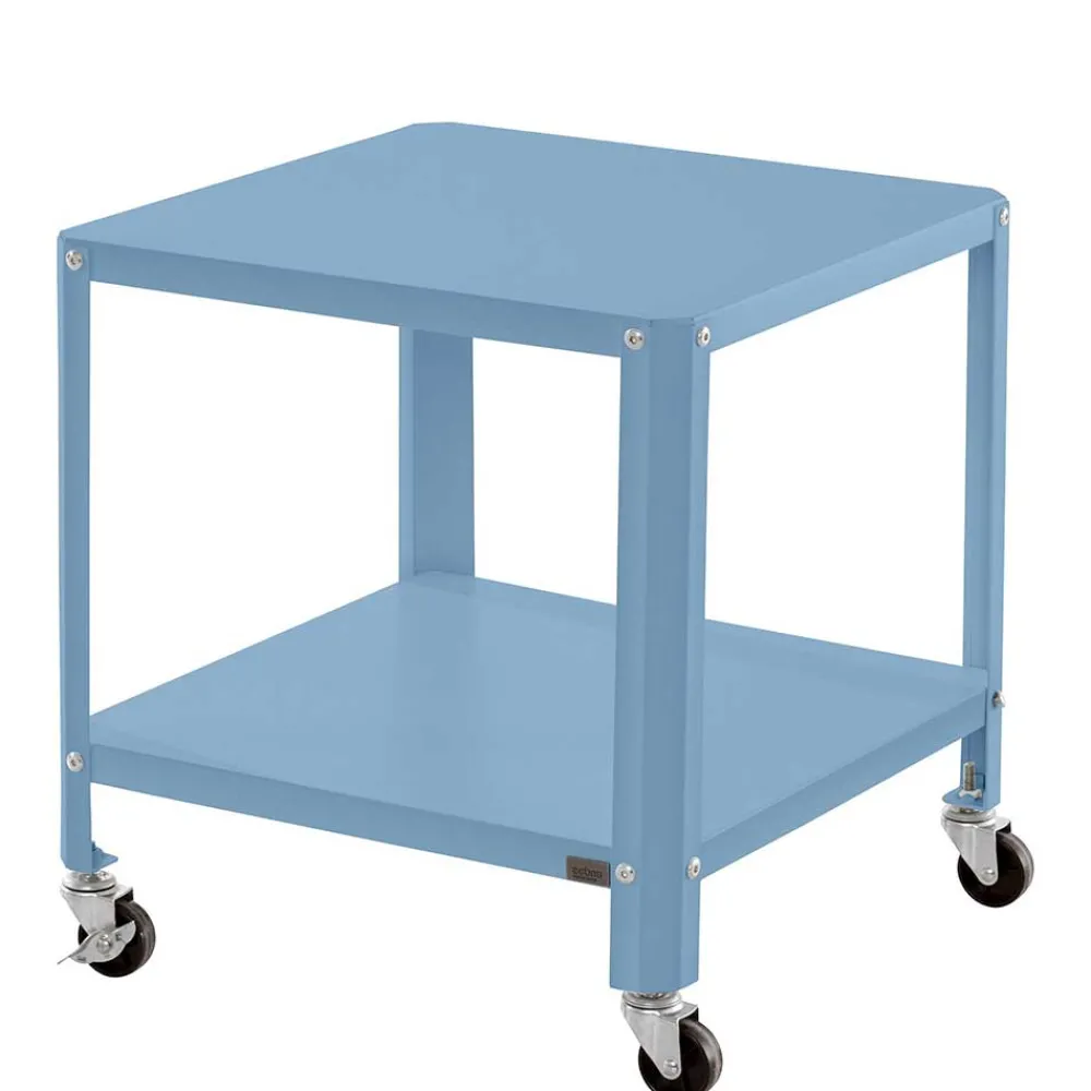 Wohnen Tische<46x48x46 Metall Beistelltisch in Petrol Blau - Fotios