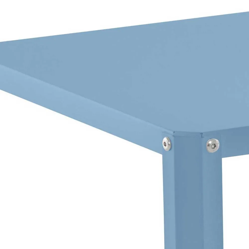 Wohnen Tische<46x48x46 Metall Beistelltisch in Petrol Blau - Fotios