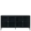 Wohnen Vitrinen<170x85x40 Metall Sideboard mit vier Glastüren - Butoaie