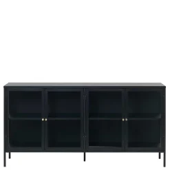 Wohnen Vitrinen<170x85x40 Metall Sideboard mit vier Glastüren - Butoaie