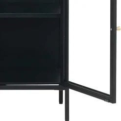 Wohnen Vitrinen<170x85x40 Metall Sideboard mit vier Glastüren - Butoaie