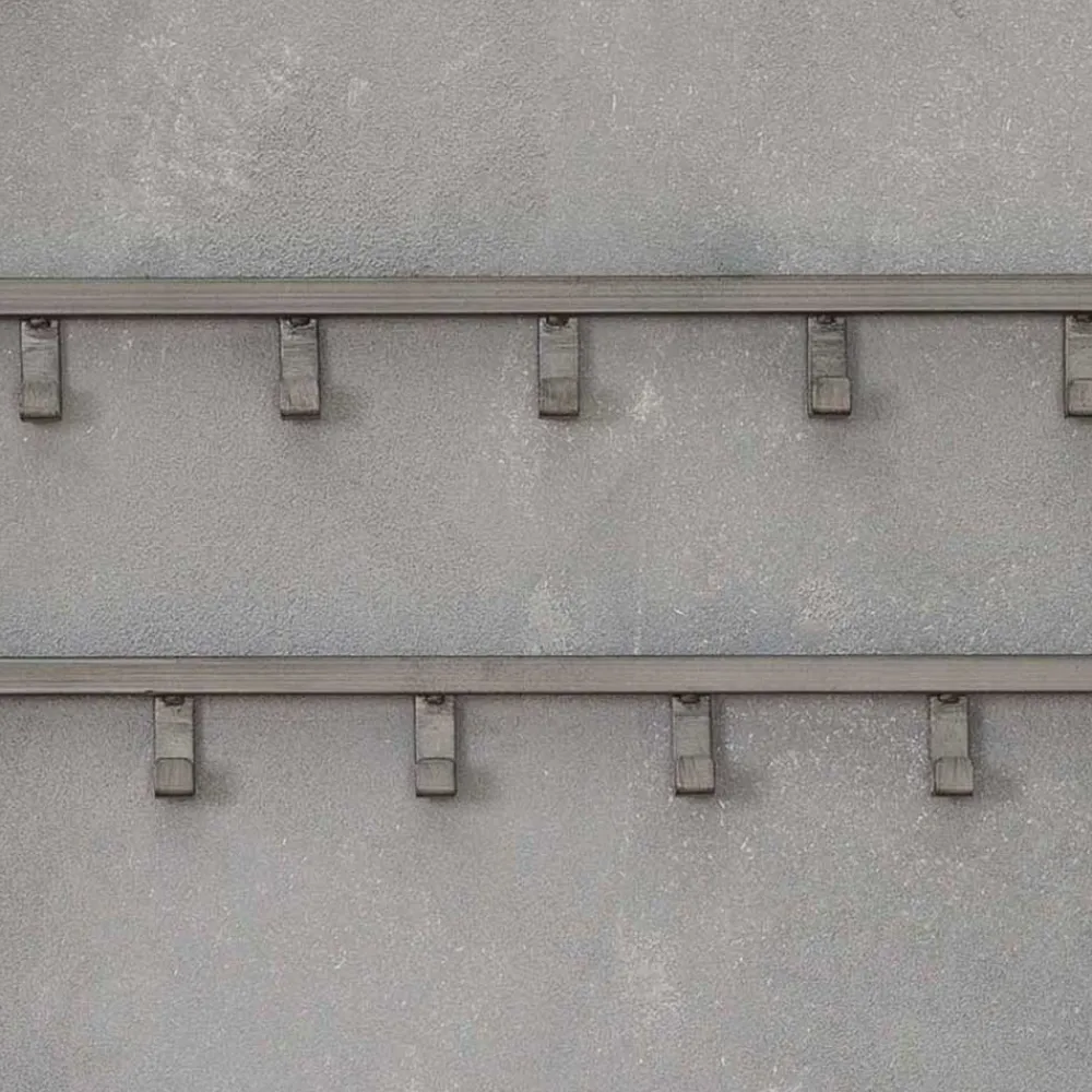Wohnen Garderoben<80x20x4 Metall Wandgarderobe mit 15 Kleiderhaken - Vinkoja