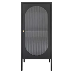 Wohnen Vitrinen<50x110x35 Metallschrank mit Glastür modern - Gabadoza