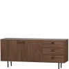 Wohnen Tv & Hifi-Möbel|Lowboards<145x64x40 Mid Century Kommode in Walnuss - Essyno
