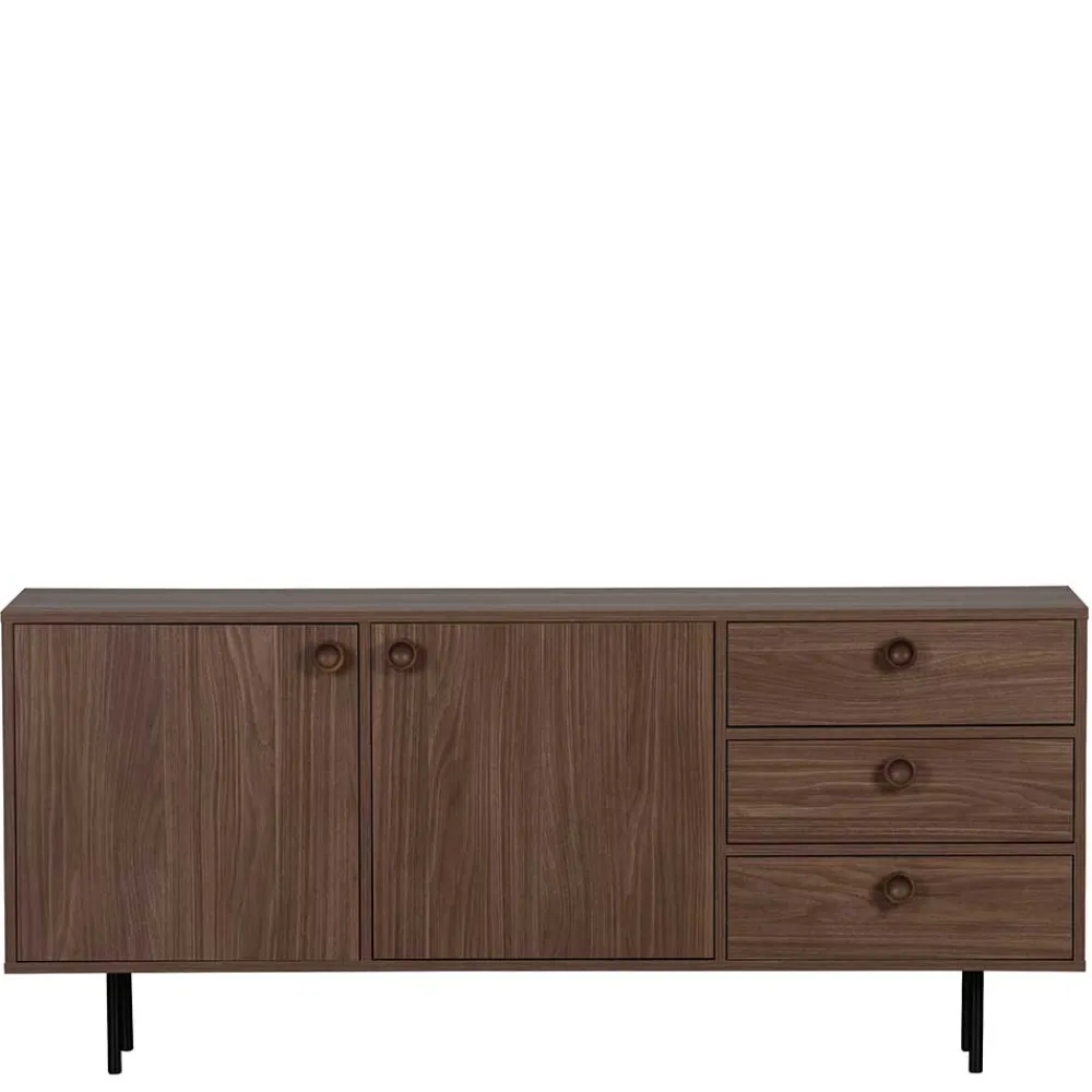 Wohnen Tv & Hifi-Möbel|Lowboards<145x64x40 Mid Century Kommode in Walnuss - Essyno