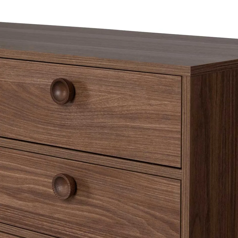 Wohnen Tv & Hifi-Möbel|Lowboards<145x64x40 Mid Century Kommode in Walnuss - Essyno
