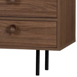 Wohnen Tv & Hifi-Möbel|Lowboards<145x64x40 Mid Century Kommode in Walnuss - Essyno