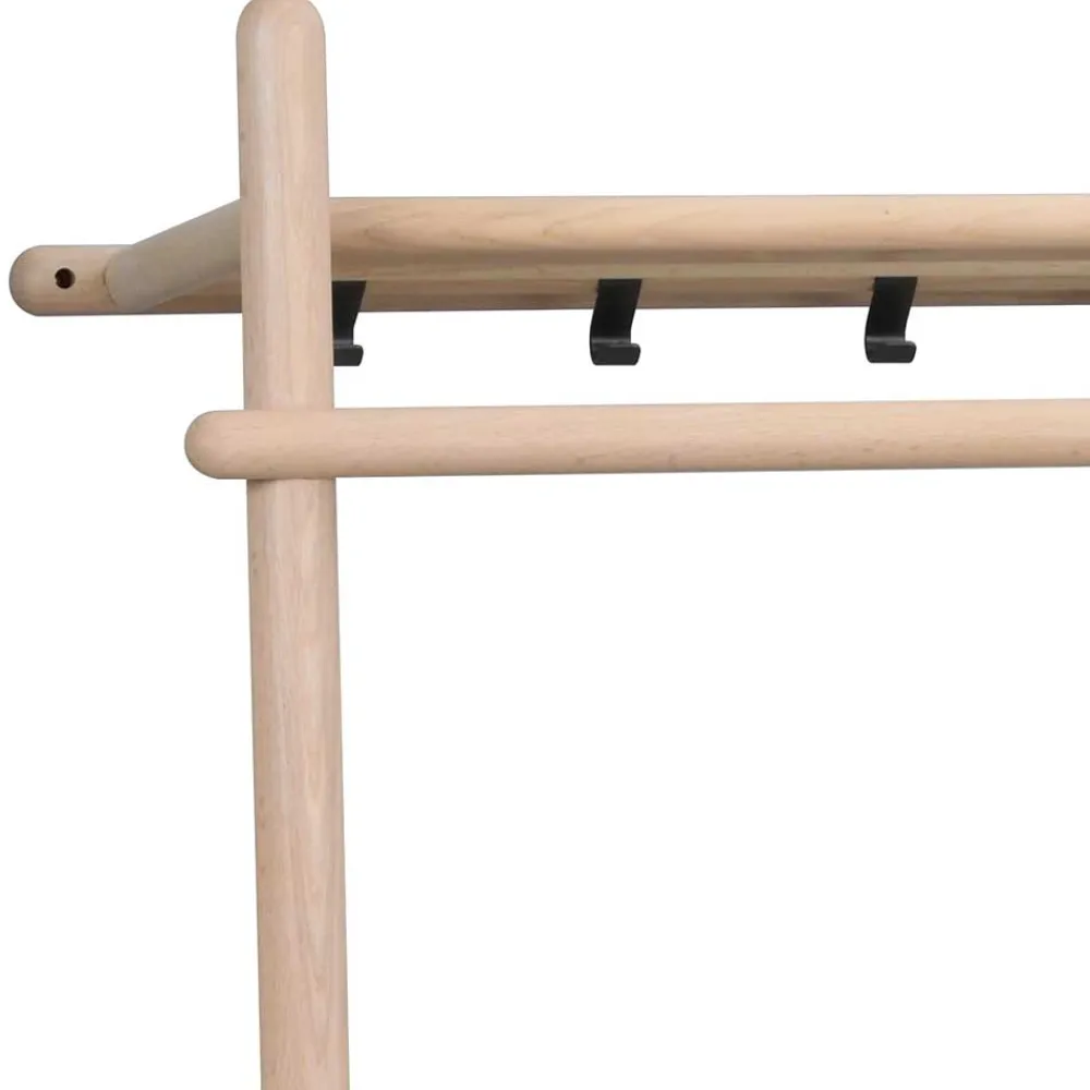 Wohnen Garderoben<91x181x39 Minimalistische Garderobe in White Wash - Ulvinzo