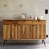 Wohnen Sideboards<144x87x46 Moderne Anrichte aus Massivholz & Stahl - Casarius
