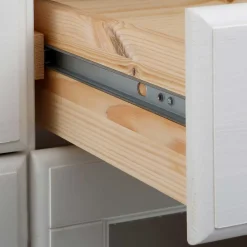 Wohnen Sideboards<180x84x84 Moderne Anrichte in Weiß & Honig - Brasivon