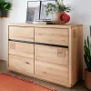 Wohnen Sideboards<120x85x40 Moderne Kombi-Kommode auf Sockel - Embleys