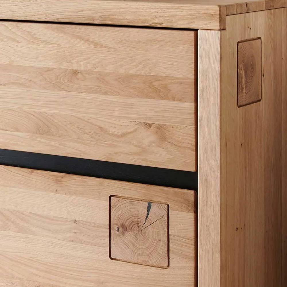 Wohnen Sideboards<120x85x40 Moderne Kombi-Kommode auf Sockel - Embleys