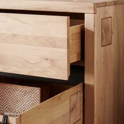 Wohnen Sideboards<120x85x40 Moderne Kombi-Kommode auf Sockel - Embleys