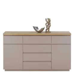 Wohnen Sideboards<150x86x40 Moderne Kombi-Kommode in Taupe - Anja