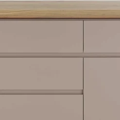 Wohnen Sideboards<150x86x40 Moderne Kombi-Kommode in Taupe - Anja
