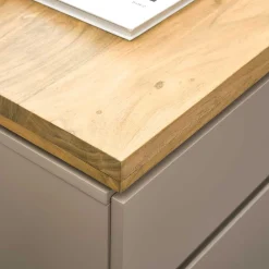 Wohnen Sideboards<150x86x40 Moderne Kombi-Kommode in Taupe - Anja