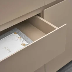 Wohnen Sideboards<150x86x40 Moderne Kombi-Kommode in Taupe - Anja